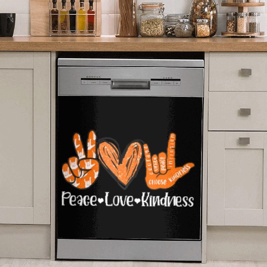 Peace Love Kindness I Love You Sign Language Anti Dish Washer Covers