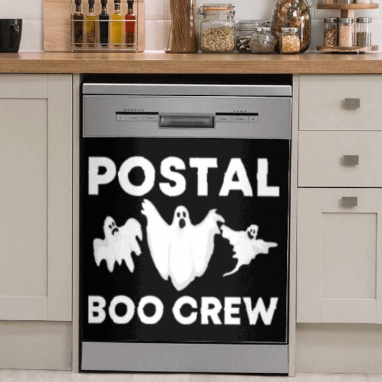 Postal Boo Crew Worker Spooky Halloween Party Dish Washer Covers