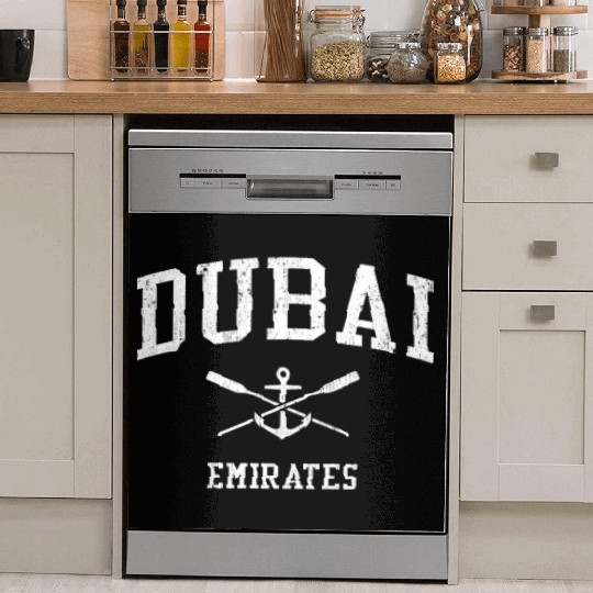 Dubai Crossed Oars Boat Anchor Sports Dish Washer Covers