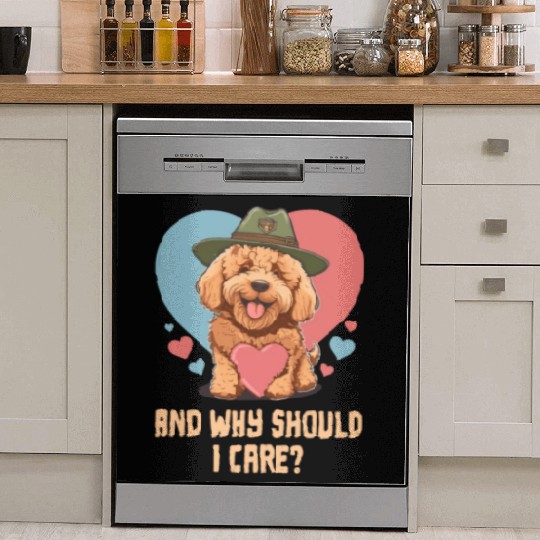 And Why Should I Care Goldendoodle Dog Dad Doodle Dish Washer Covers
