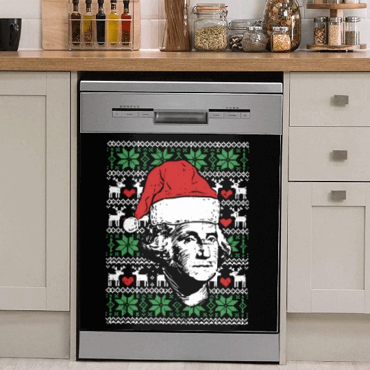 Ugly George Washington Patriotic President Dish Washer Covers