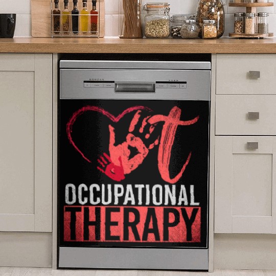 Ota Exercise Heart Hand Print Exercise Occupationa Dish Washer Covers