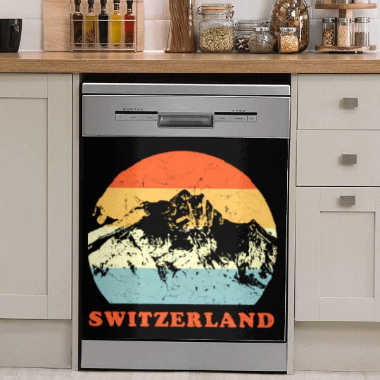 Switzerland Mountain Throwback Vacation Dish Washer Covers