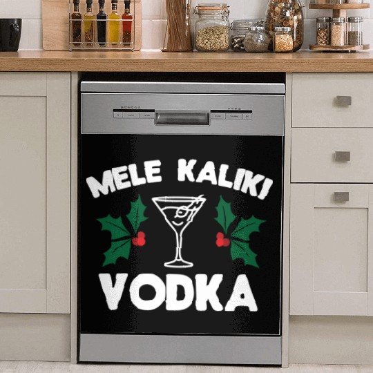 Mele Kaliki Vodka Kalikimaka Dish Washer Covers