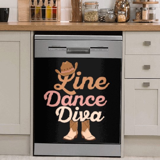 Line Dance Diva Western Country Music Dish Washer Covers