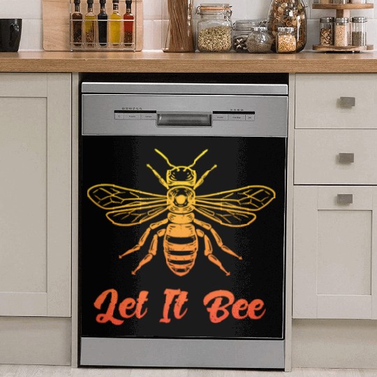 Beekepeer Let It Bee Beekepping Bumblebee Nature Dish Washer Covers