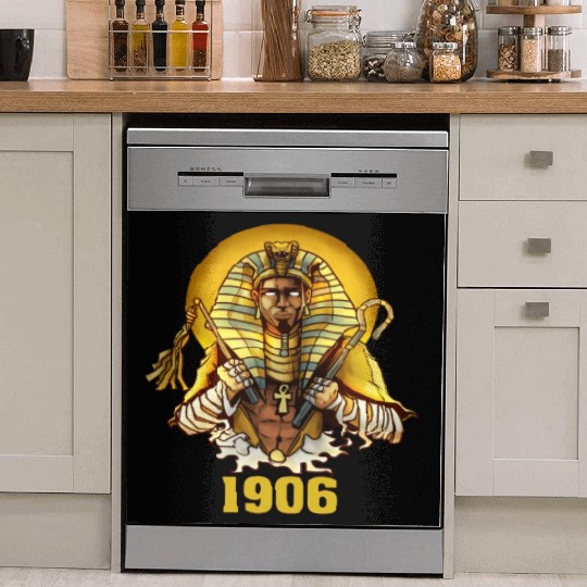 1906 Sphinx Alpha Ace Fraternity Pharoah Dish Washer Covers