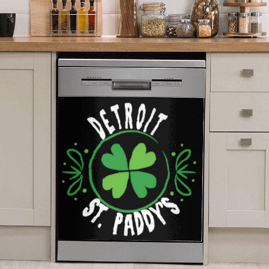 Detroit St PatricDay St Paddys 313 Area Code Dish Washer Covers