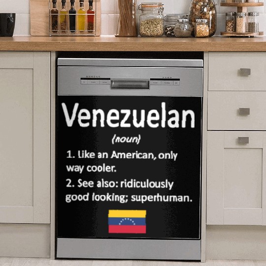 Proud Venezuelan Definition Venezuela Flag Venezue Dish Washer Covers