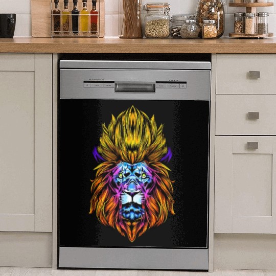 Horoscope lion head astrology as a star sign lion Dish Washer Covers