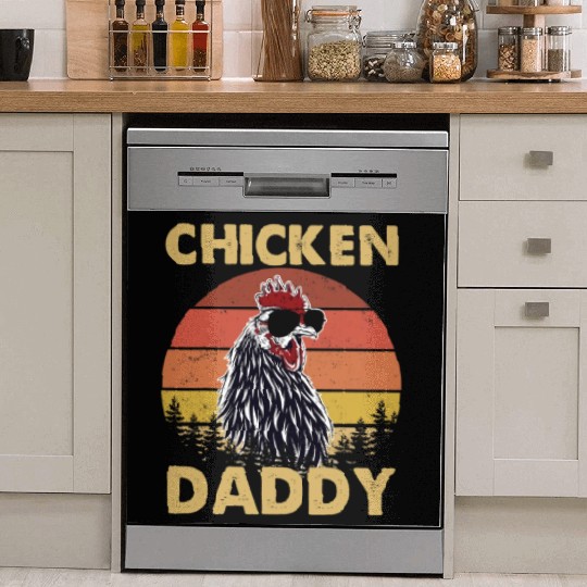 Chicken Daddy Chickens Father Poultry Farmer Dish Washer Covers