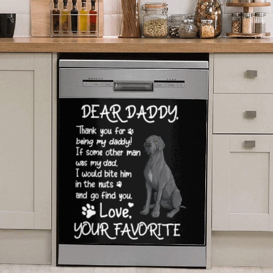 Dear Daddy Great Dane Dog Dad Father s Day Dish Washer Covers