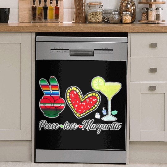Peace Love Margarita for Plus Size Dish Washer Covers