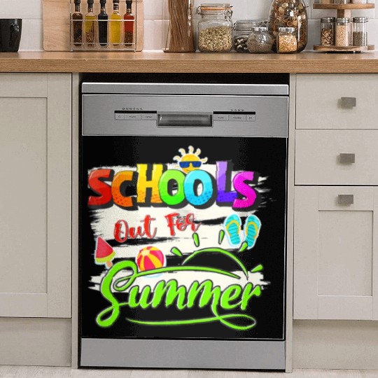 Schools Out For Summer Lover Funny Teacher Student Dish Washer Covers