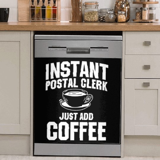 Funny Postal Clerk Costume Dish Washer Covers