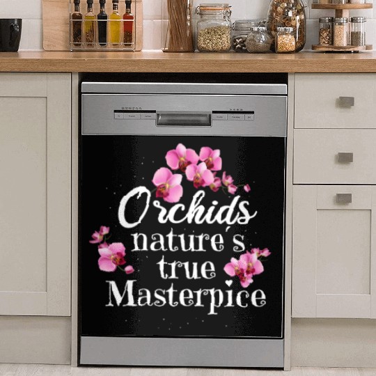 Orchids Natures True Masterpiece Flowers Dish Washer Covers