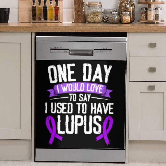 Lupus Awareness Month Purple Ribbon I Used To Dish Washer Covers