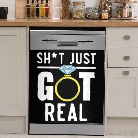 Bride And Groom Wedding Day Marriage Just Married Dish Washer Covers