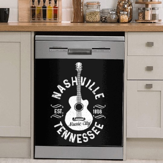 hville Tennessee Guitar Country Music City Dish Washer Covers