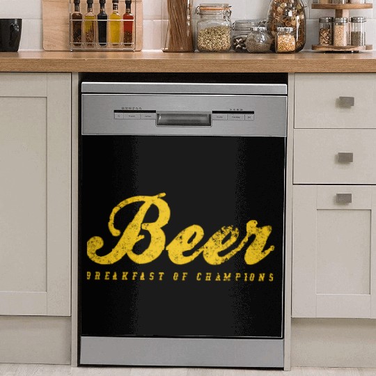 Beer Breakfast Of Champions Inred Dish Washer Covers