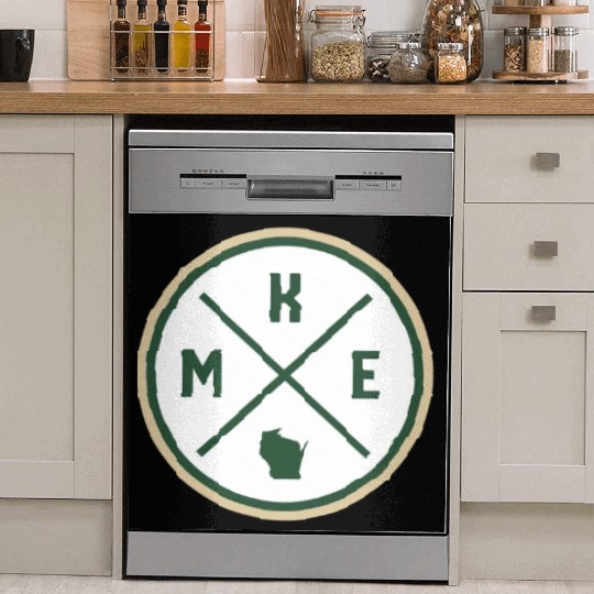 Milwaukee Circle Patch Green Dish Washer Covers