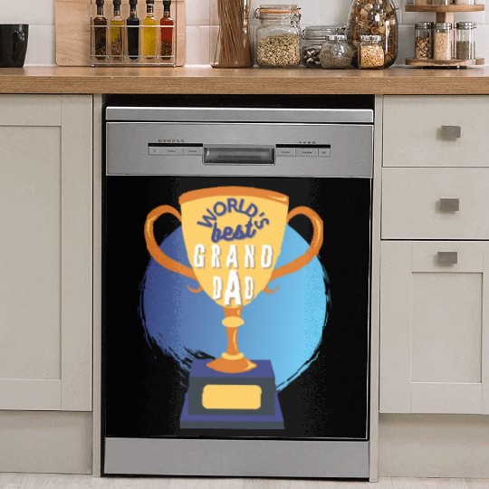 World s Best Grandad Trophy Dish Washer Covers