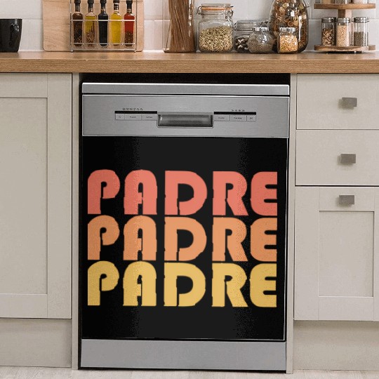Padre Typography 1970S Dish Washer Covers