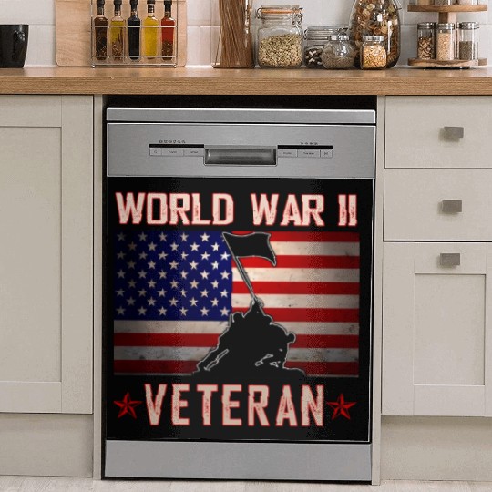 American Patriot Wwii Veteran Military World War Dish Washer Covers