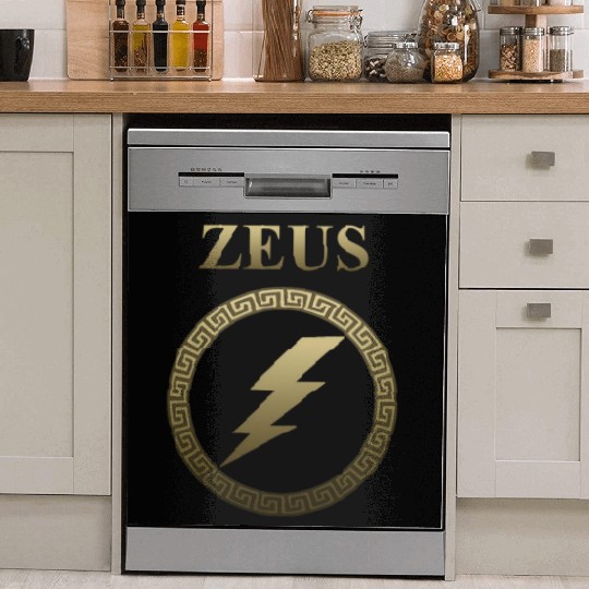 Zeus Ancient Greek God Thunderbolt Dish Washer Covers