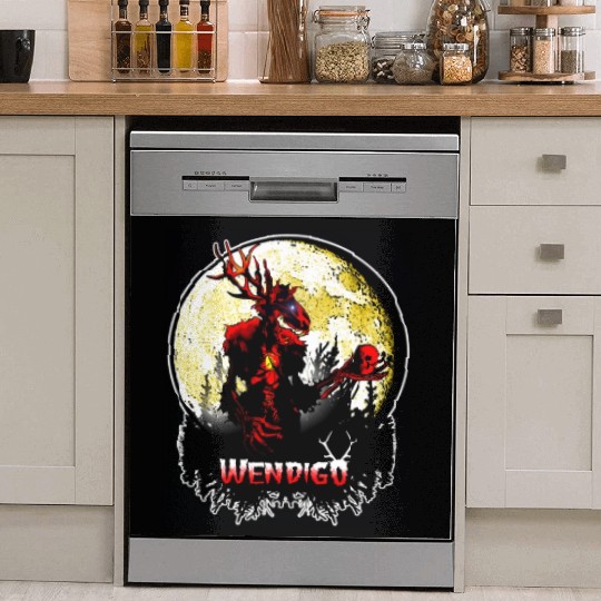 Wendigo New Monster inwalker Cryptid Evil Dish Washer Covers