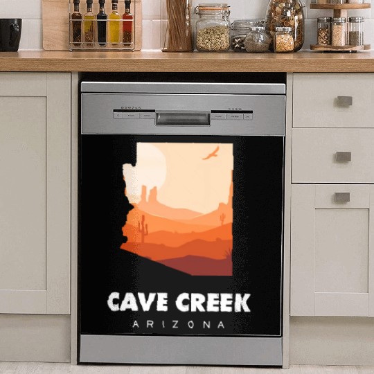 Caving Cave Creek Arizonna For Caveman Hiker Dish Washer Covers