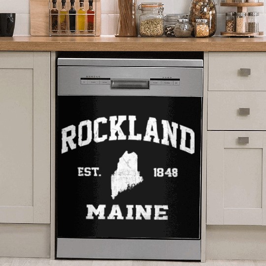 Rockland Maine Me State Athletic Style Dish Washer Covers