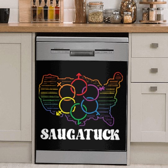 Saugatuck Pride Month Pride Flag LGBT Community LG Dish Washer Covers