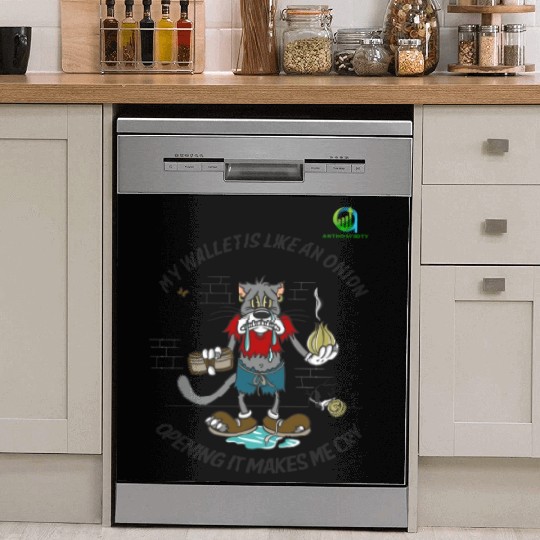 Crying Onion Wallet Humor Dish Washer Covers