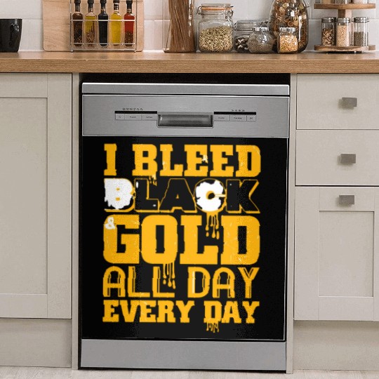 I Bleed Black And Gold Dish Washer Covers