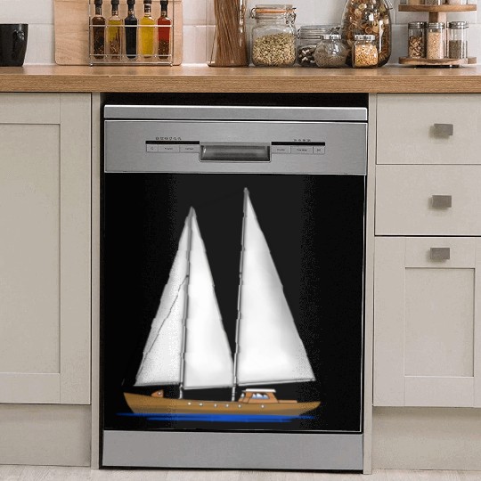 Sailing Key Largo Florida Keys Beach Sunset Dish Washer Covers