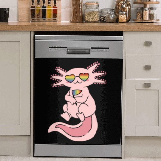 Gay Lesbian Axolotl Csd Lgbtq Pride Gay Dish Washer Covers