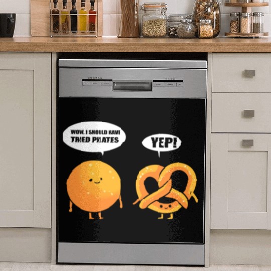 Funny Pilates Gym Coach Dish Washer Covers