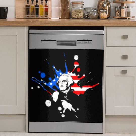 Merica George Washington Independence Day Dish Washer Covers