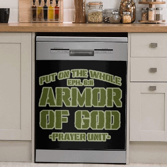 Put On The Whole Armor Of God Prayer warrior Dish Washer Covers