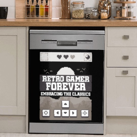 Retro Gamer Forever Embracing the Classic Dish Washer Covers