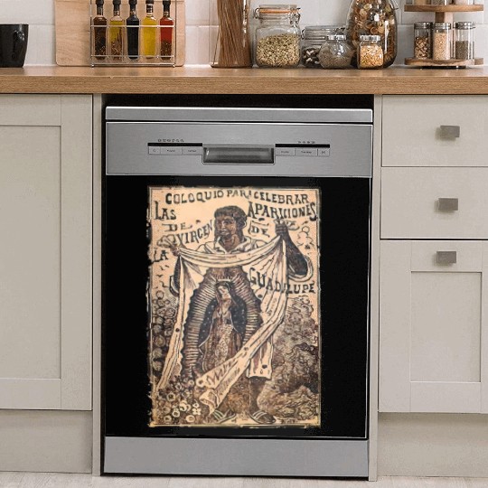 St Juan Diego Our Lady of Guadalupe Vintage Mary C Dish Washer Covers