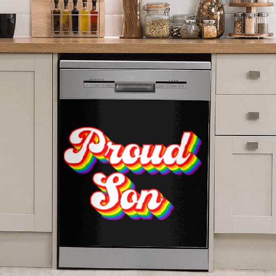 Proud Son Lgbtq Rainbow Dish Washer Covers