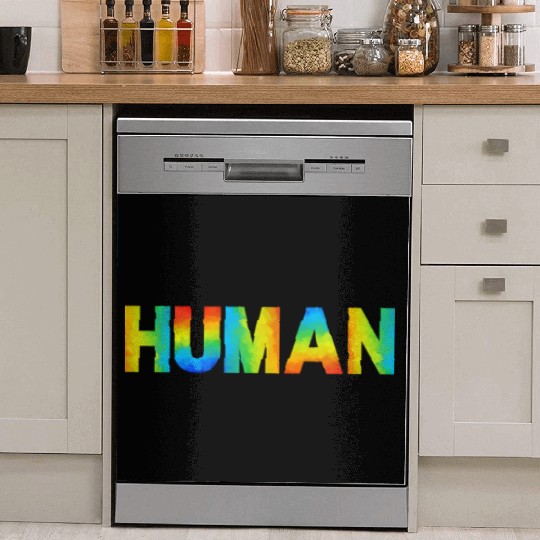 HUMAN LGBT Flag Gay Pride Month, Transgender Dish Washer Covers