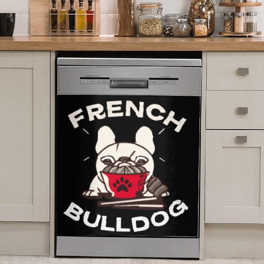 French Bulldog Ramen Lover Dog Owner Frenchie Mom Dish Washer Covers