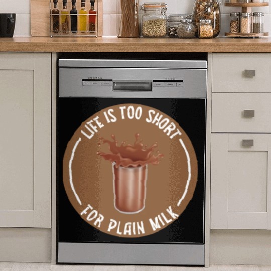 I Love Chocolate Milk Lover Funny Chocolate Milk Dish Washer Covers