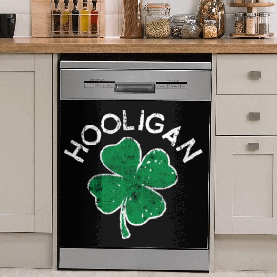 Hooligan Squad Lucky C St Patrick'S Day Distress Dish Washer Covers
