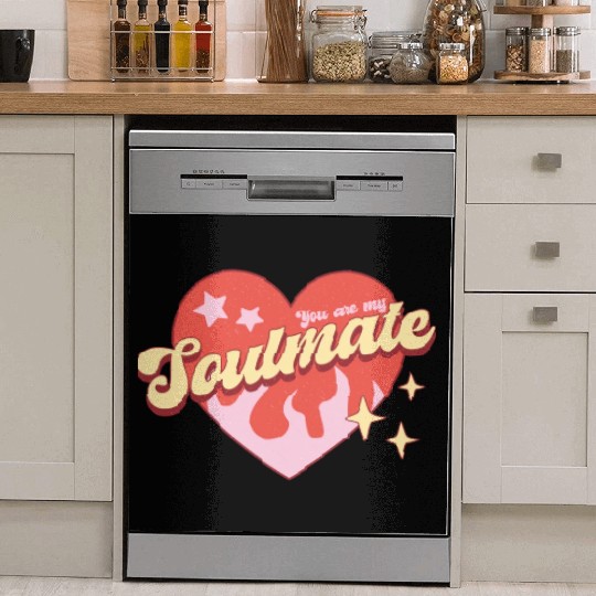 Soulmate heart valentine sublimation trending Dish Washer Covers
