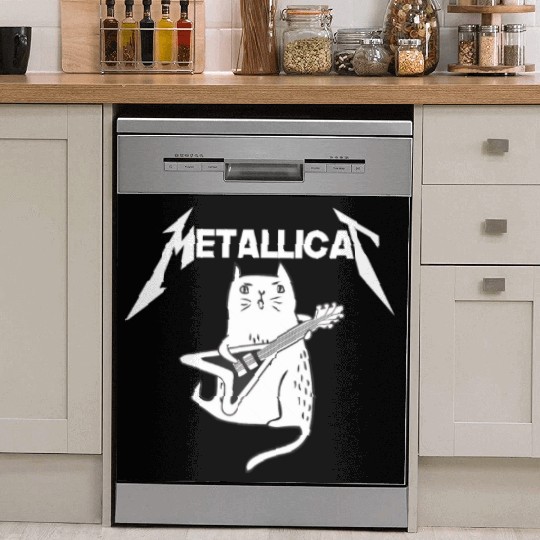 Mettalicat Rock Band Guitar Funny Christmas Dish Washer Covers