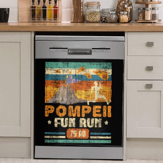 Pompeii Fun Run - Geography Volcanologist Dish Washer Covers